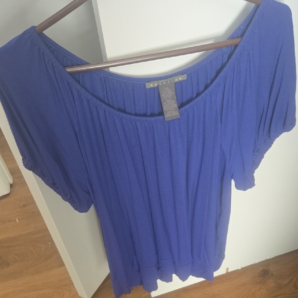 Kenneth Cole Reaction Tops - Kenneth Cole Reaction Royal Blue Blouse